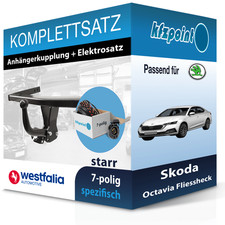 Für Skoda Octavia 20- WESTFALIA Anhängerkupplung starr + 7polig E-Satz neu