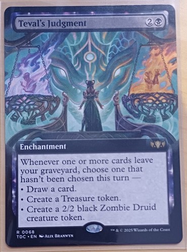 Teval's Judgment | Extended Art | MTG | TDM | Near Mint | English EN