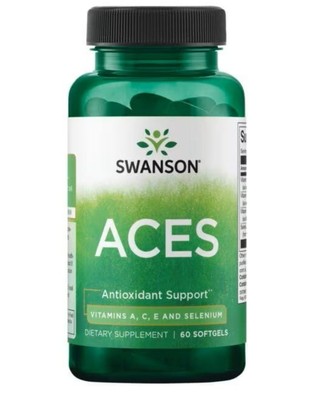 Swanson ACES Vitamine A C E und Selen 60 Gelkapseln