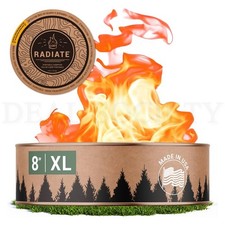 Radiate XL 8" Portable Campfire As Seen On Shark Tank Up to 2 Hours of Burn Time