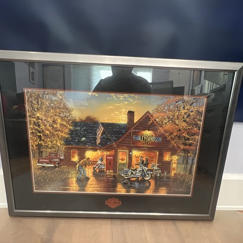 Harley-Davidson Framed Print "Barnhouse" John 3:16 Framed Artwork Print