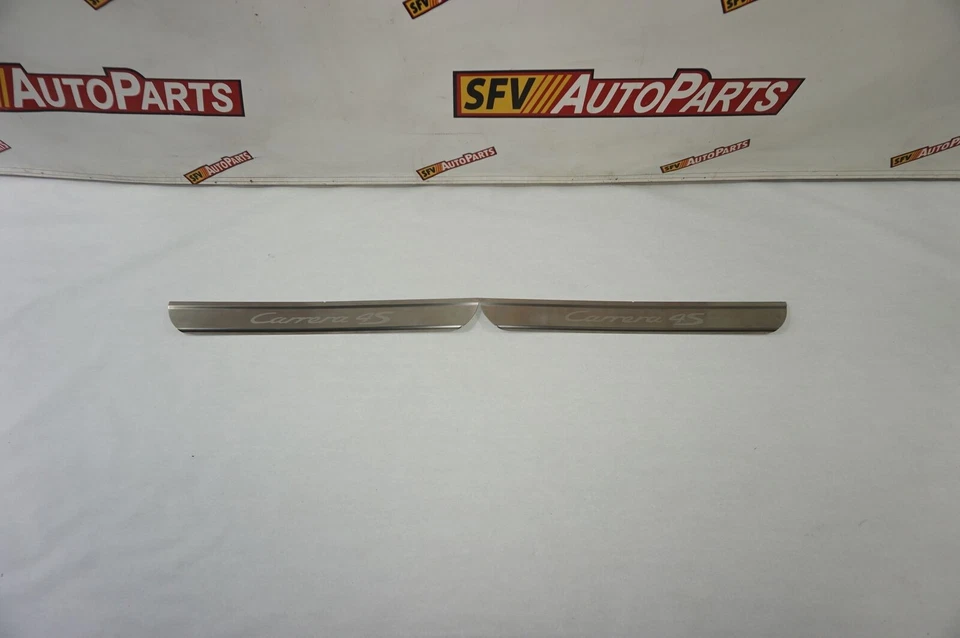 Placa de cubierta de umbral PORSCHE 911 CARRERA 4S 2010 2011 2012 2013 997 OEM Foto 2 de 4