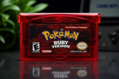 Pokemon Ruby Version GBA [Authentic   New Battery] Gameboy Advance Cartridge