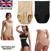 UK Women Magic High Waist Slimming Knickers Tummy Briefs Firm Control Underwear