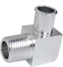 Heater Hose Fitting Aluminum Alloy Heater Hose Adapter 90 Degree Connector 12