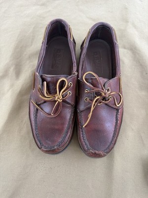 Gokey Durable Boat Shoes Brown Leather Men s Size 11 EE Vibram Made In USA