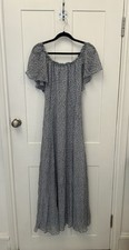 LoveShackFancy blue floral maxi dress