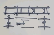 ABS-LIKE RESIN 3D PRINTED 1/25 1983 DODGE  RAM W350 DUALLY CHASSIS & SUSPENSION