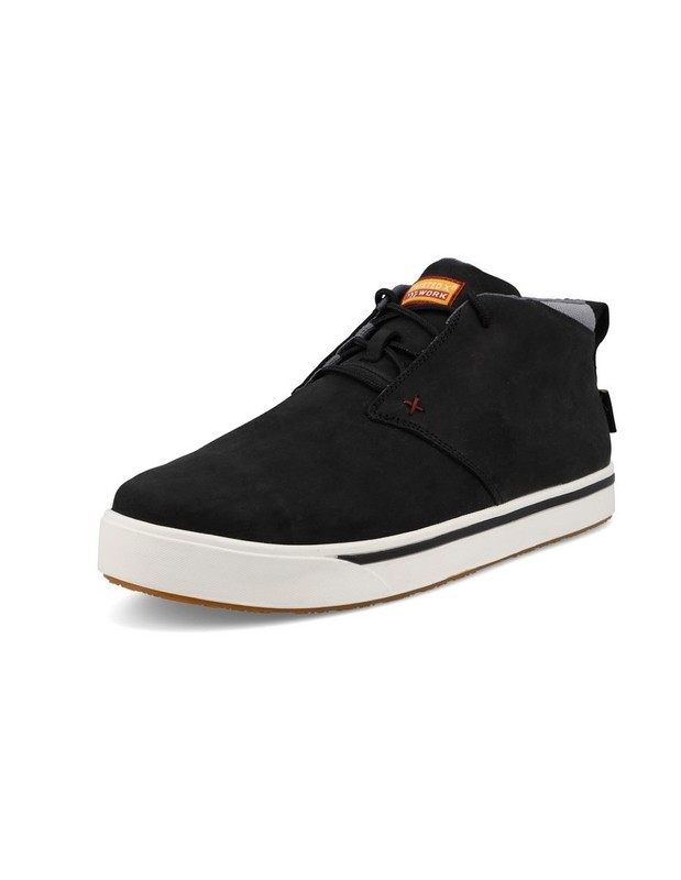 Twisted X Work Shoes Mens Kicks Lace Round Toe 7.5 M Black MCANM03 CLEARANCE