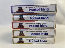 Vtg 1984 Hoyle Pocket Trivia Card Games Movie TV Music Set Of 5 GUC