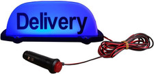 12V Delivery Sign Light for Car, Magnetic Waterproof Taxi Cab Roof Top Illuminat