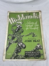 Vintage Sheet Music Highlandia By John Neat W Paxton  Co Ltd