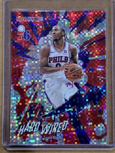 2025-26 Topps NBA Hoops Hard Wired Light Burst Tyrese Maxey #HW-20 76ers