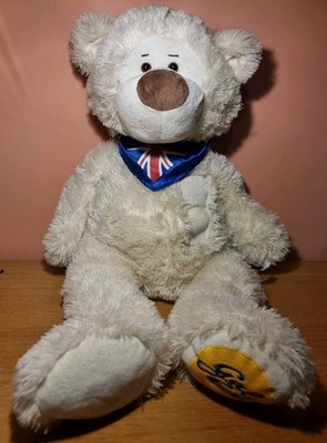 Großer 26 Zoll cremefarbener Teddybär Stofftier Plüschtier Gala Bingo Werbe-Teddybär