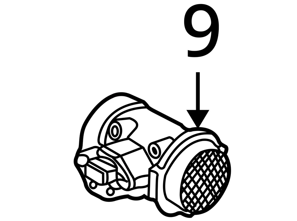 Air Flow Meter 1.8L 4 Cylinder Fits 02-04 SPECTRA 1394990 - Image 4 of 4