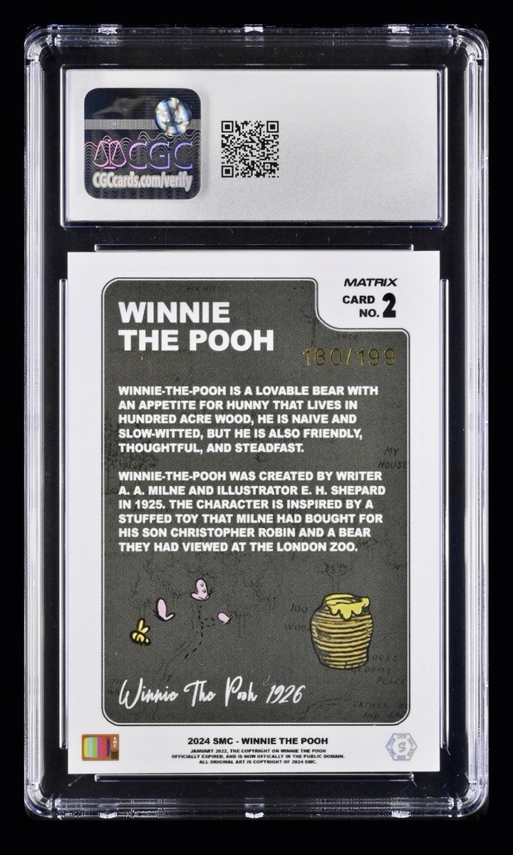 Saturday Morning Cards SMC 2024 Winnie The Pooh Matrix Holo /199