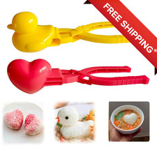 Duck Rice Ball Mold Snowball Maker Rice Shaper with Handle