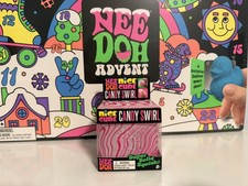 NEW NeeDoh 2026 Christmas Bundle Advent Calendar Candy Swirl Nice Cube