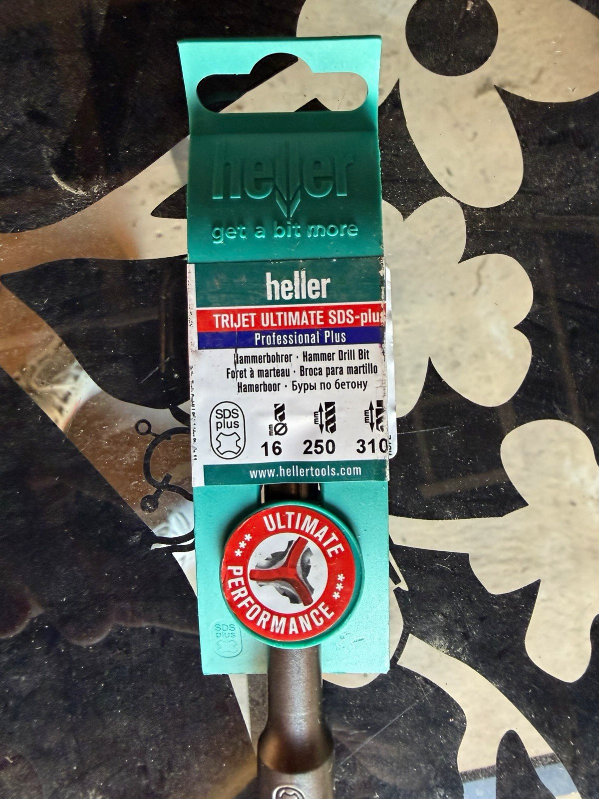 Heller TRIJET ULTIMATE SDS-plus Hammer Drill Bit 16mm x 250mm (310mm)