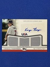 KEEGAN THOMPSON 2011 TOPPS USA autograph SILVER JERSEY AUTO PARALLEL /64 #KT
