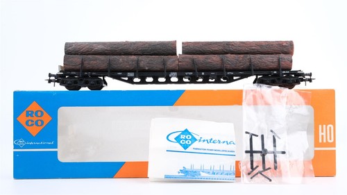 Roco H0 4360 Rungenwagen mit Baumstämmen DB | Condition: Gebraucht