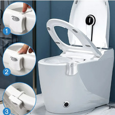 Toilet Light Motion Sensor 16 Colors Changing 2 Pack ,LED Glow Toilet Light