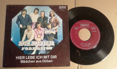 SANDER FORMATION - HIER LEBE ICH MIT DIR / MÄDCHEN AUS DÜBEN - 7''-SINGLE  (9)