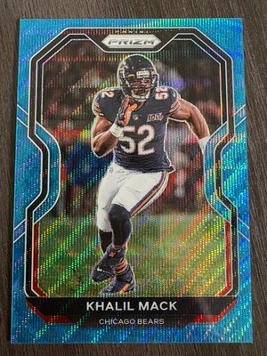 2020 Panini Prizm Khalil Mack #191 Blue Wave Prizm serial /199