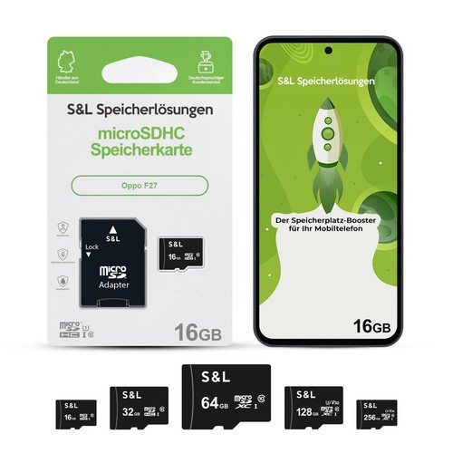 Karta pamięci micro SD Memory do telefonu komórkowego Oppo F27 16GB 32GB 64GB 128GB 256 GB - Zdjęcie 1 z 31