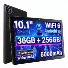 10 Inch Touchscreen Tablet Android 16 36GB RAM 256GB ROM 6000mAh Battery