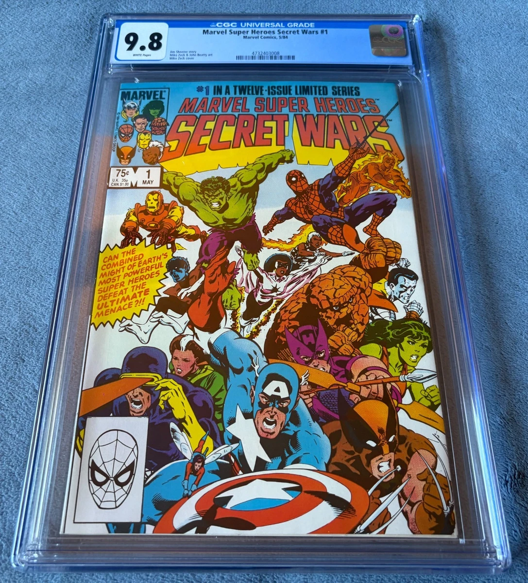 Secret Wars Superheroes US Comics 9.8 Near Mint/Mint Copper Age