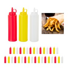 Biberones cocina dispensador de salsas botellas dosificadoras 400 ml sin BPA