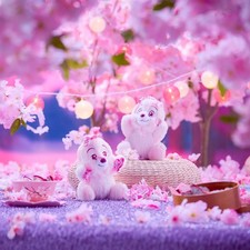 Disney Chip  Dale Sakura Plush Set   7 1/4''   Disney Store Japan NWT