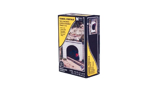 Woodland Scenics 1156 N Scale Concrete Double Tunnel Portal 2pcs - New | Zustand: New