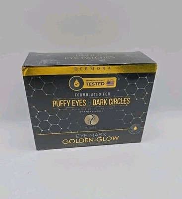 DERMORA Puffy Eyes & Dark Circles Under Eye Mask 15 Pairs