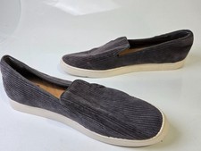 Birdies Swift Dark Corduroy Women's Gray Slip On Loafers US Size 9.5