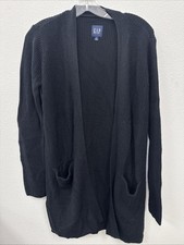 GAP Ladies Long Sleeve Open Soft Knit Cardigan True Black GP005840