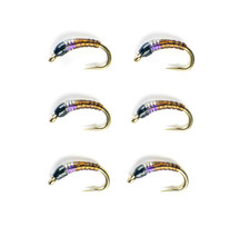 Improved Bling Midge Baetis Brown Nymphs - Premium Trout Fly Fishing Flies