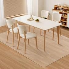 Kuyal Clear Chair Mat, Hard Floor Use, 4.75'×7' Transparent Office Home Flo