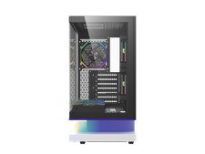 darkFlash FLOATRON F1 ATX Mid Tower Gaming PC Case, 270° Frameless Tempered