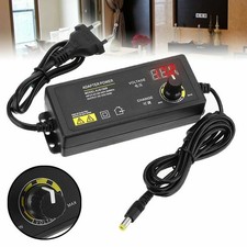 2.5A 60W 3-24V Adjustable DC Power Supply Adapter Volt Display With LED EU TU