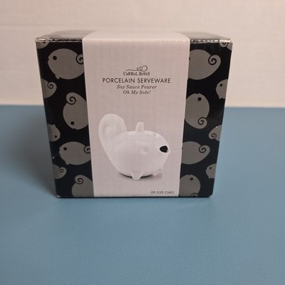 Carrol Boyes South African Porcelain Soy Sauce Pourer ''Oh My Sole'' Serveware NIB