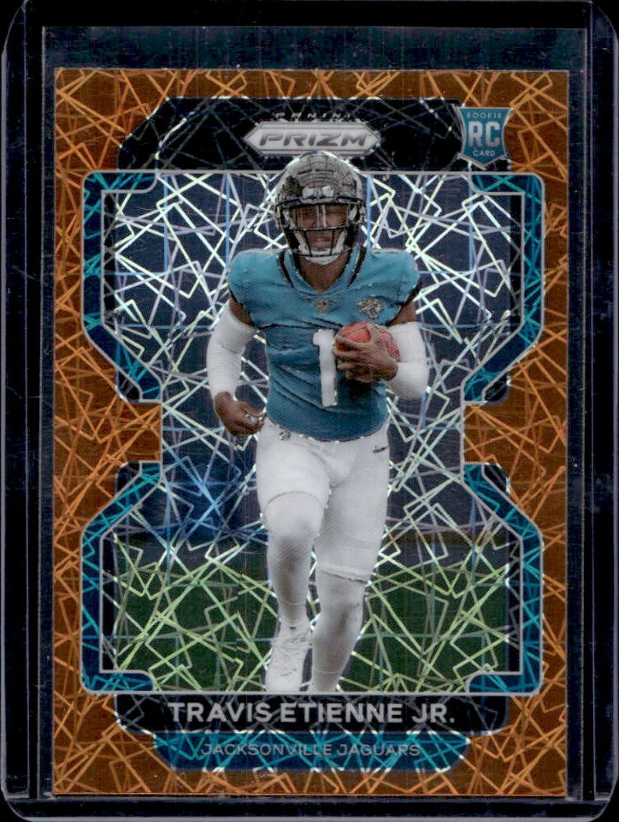 2021 Prizm Travis Etienne Jr. RC Lazer Rookie #344 Jaguars
