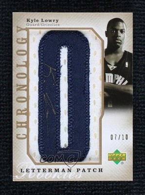 2006-07 Upper Deck Chronology Gold 7/10 Kyle Lowry RPA Rookie Patch Auto RC 0dj8