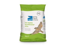 No Mess & No Waste Sunflower Hearts Wild Bird Food 4Kg, High in Energy & 6.75 per kilo