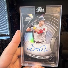 Topps 2022 Chrome Black Autographs Bobby Dalbec Red Sox #CBA-BD Refractor /150
