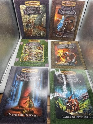Kenzer & Company Dungeons & Dragons Kingdoms of Kalamar Book Lot Of 6- New!