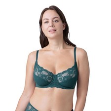 DORINA AFRA Non Padded Spot Mesh and Lace Detail Wired Bra Various Sizes