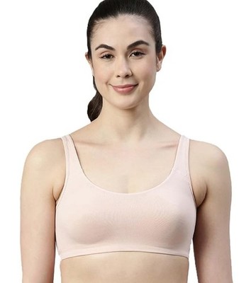 Enamor SB06 Low Impact Cotton Sports Bra - Non-Padded   Wirefree - Free Shipping