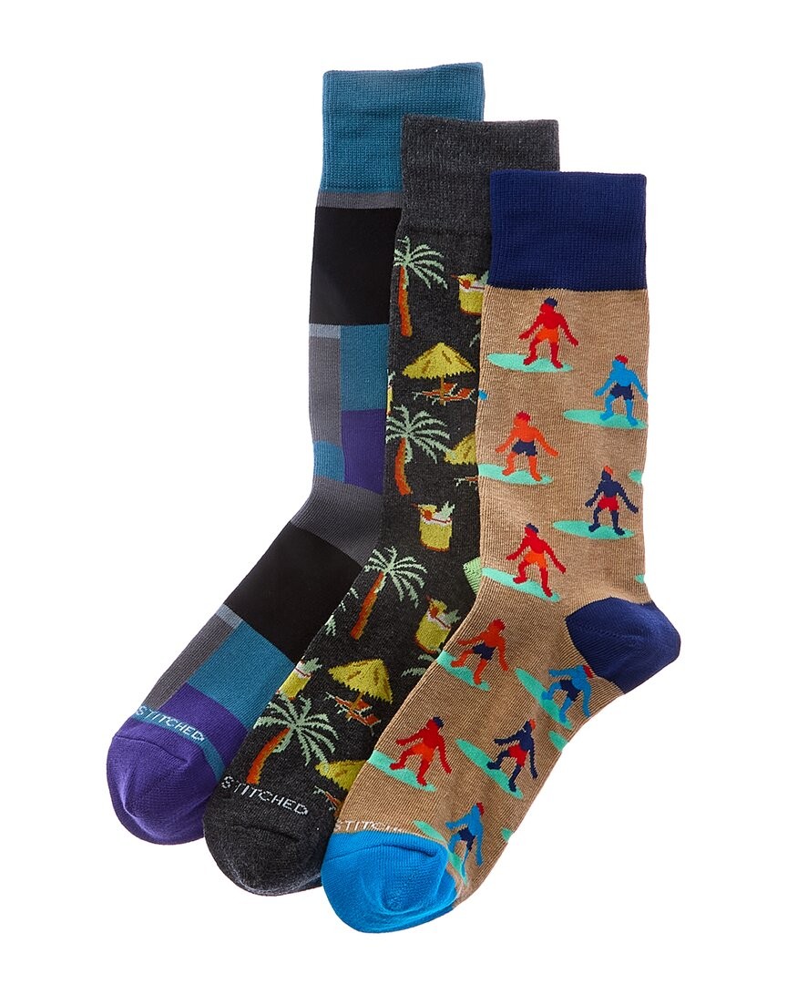 Непрост сшитые носки 3Pk Мужские Ats